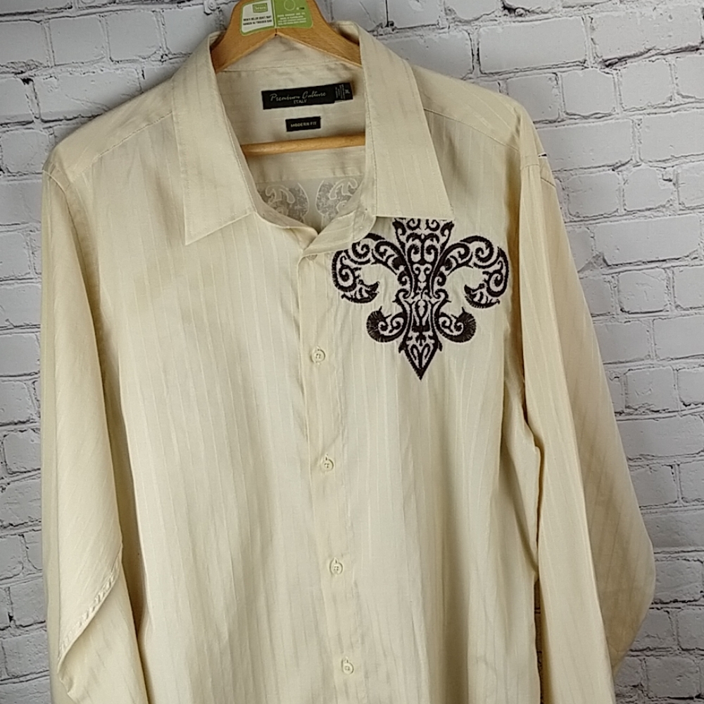 Premium Culture 3XL Modern Fit Long Sleeve Shirt